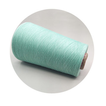 Eco-friendly comfortable water blue bamboo yarn for weaving